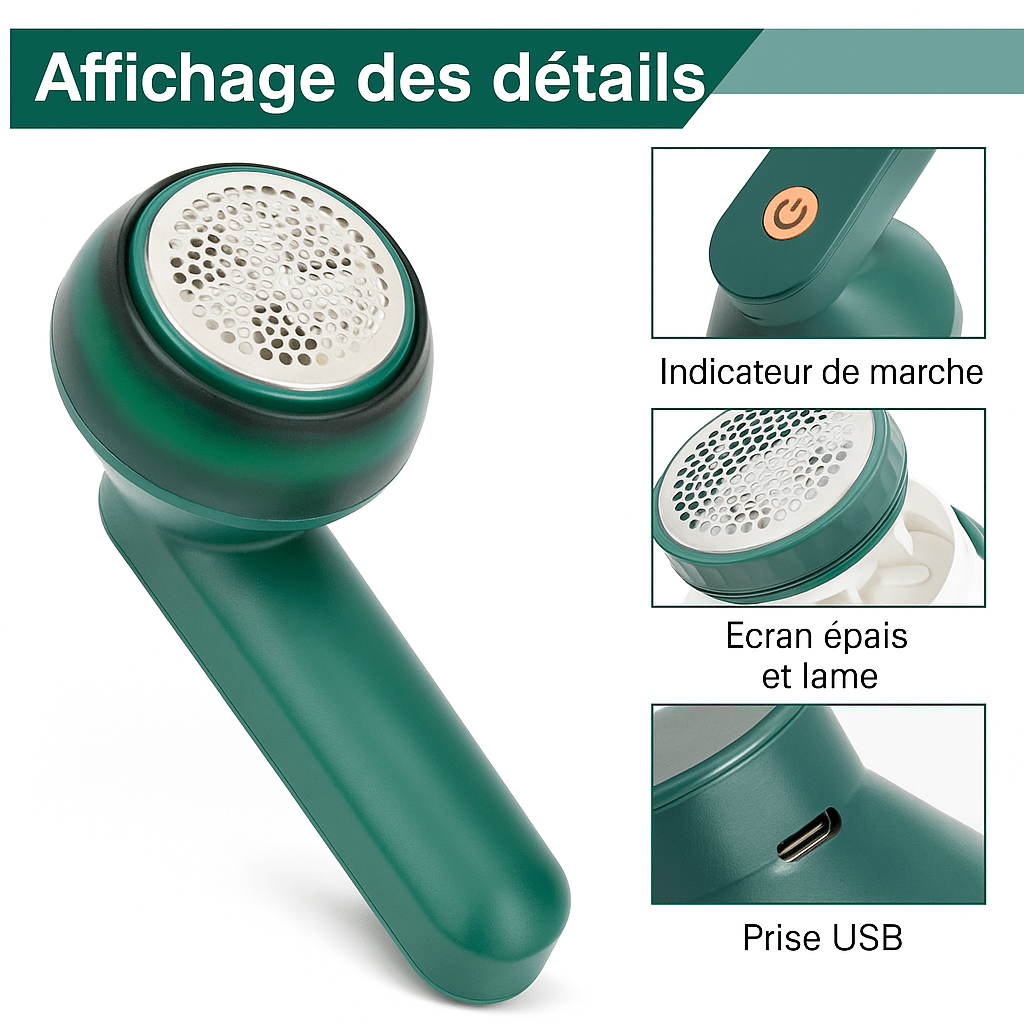 Rasoir TextiClean pour tissu